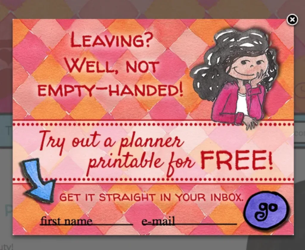 image - PopupAlly Pro exit intent fomo popup example