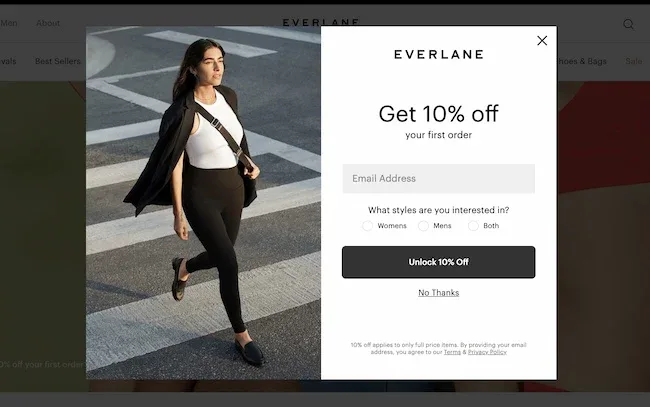 Percentage Off Exit Intent Popup Coupons