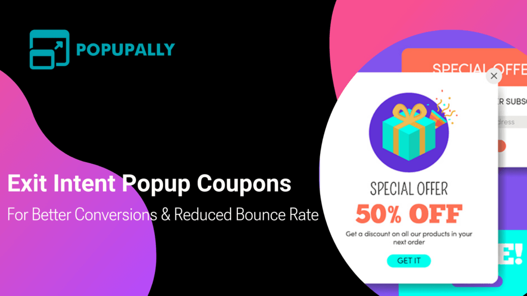 exit intent popup coupons