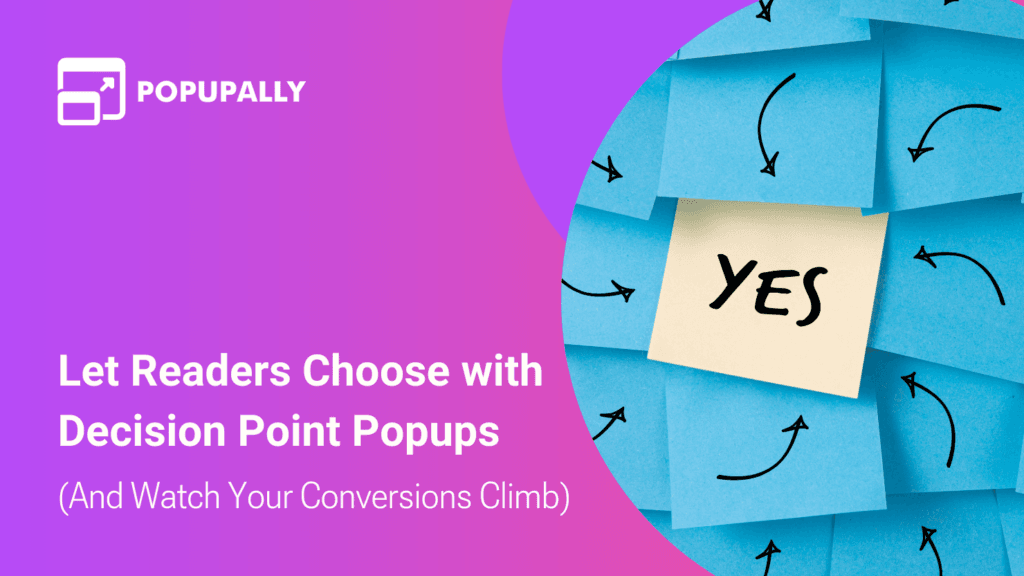 Decision Point Popups Feature Image Template - PopupAlly Pro Decision Point Popups Feature Image Template